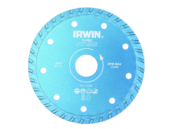 Алмазный диск Turbo D180мм/22,2мм IRWIN 10505927